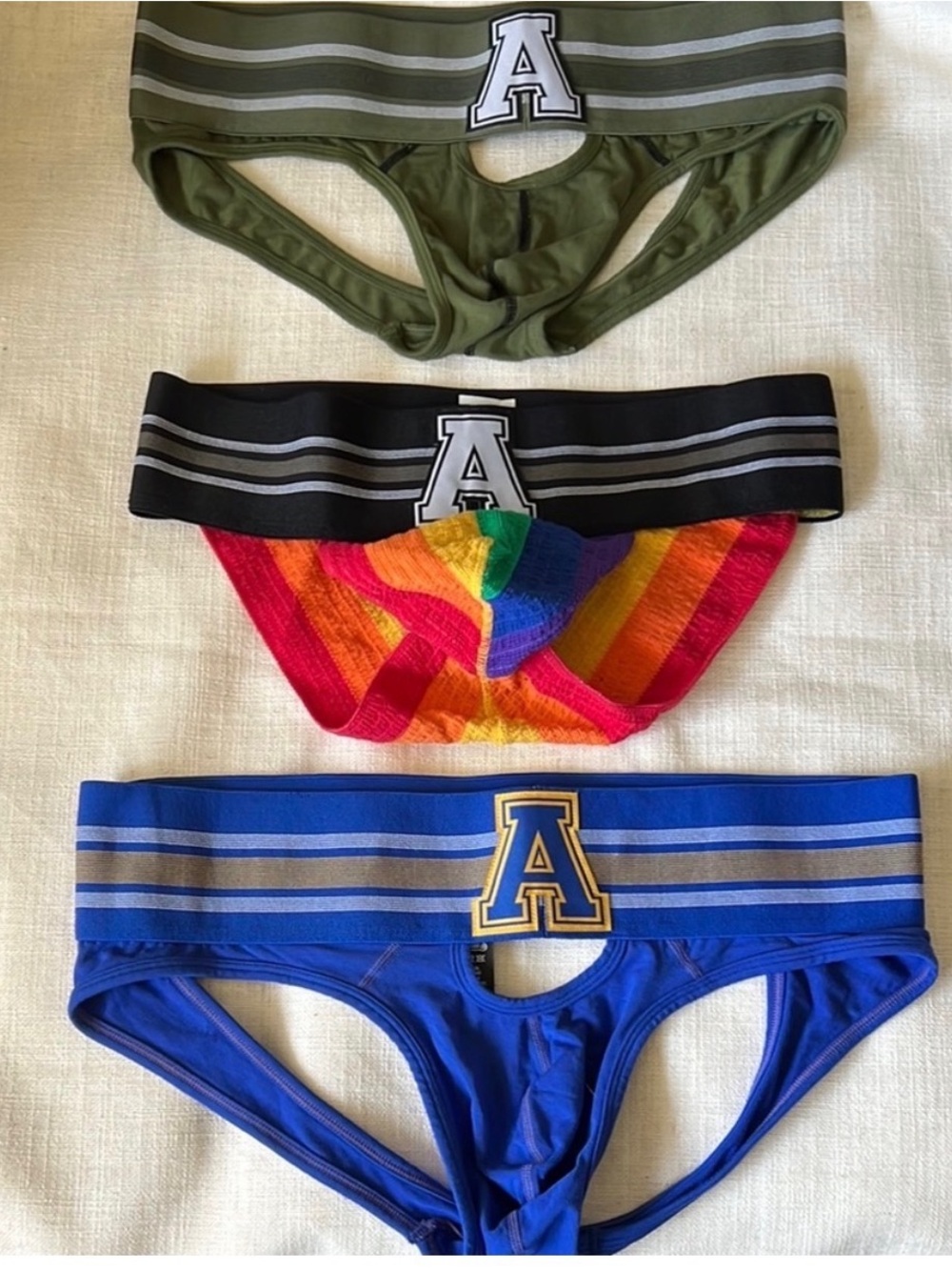 AussieBum 3 Men's Jocks with Bold 'A' Logo